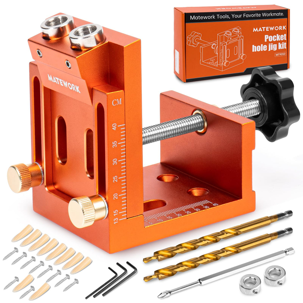 Matework pocket hole jig demonstrates adjustable design for versatile furniture projects