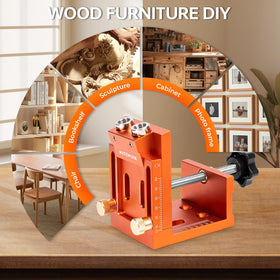 Includes stop collars and an Allen wrench for precise depth control