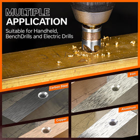 Matework quick-change hex shank enables fast tool swaps.