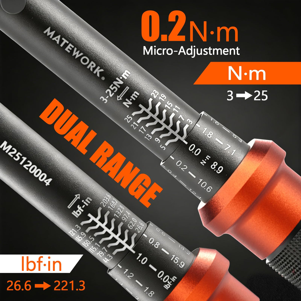 Matework torque wrench demonstrates 72-tooth dual-direction gearing in action.