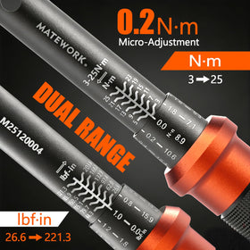 Matework torque wrench demonstrates 72-tooth dual-direction gearing in action.