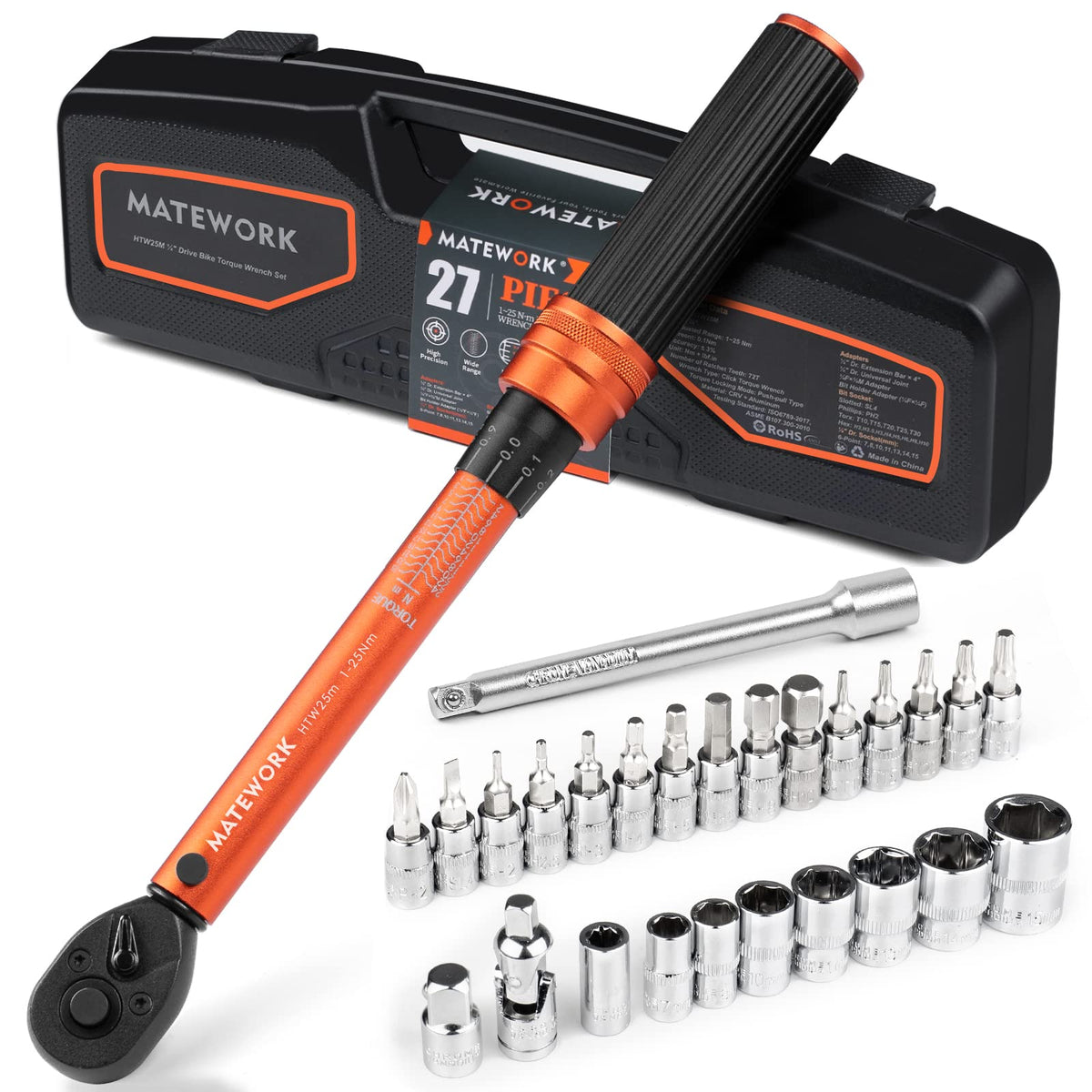 Matework torque wrench with precision dial for accurate micro-adjustments