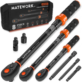 Matework upgraded torque wrench set assembly view showing precise torque range for bike repairs.