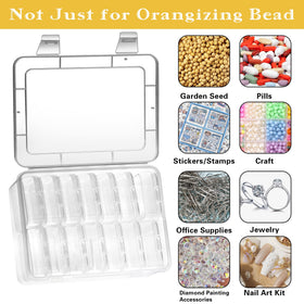 Mathtoxyz clear container shows items at a glance for efficient sorting.