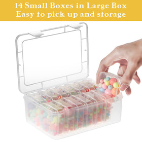 Mathtoxyz hinged lid protects contents from dust and spills during travel.