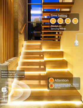 MATICOD under-bed motion light helps find items at night safely.