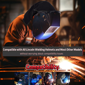 MATINA welding hood cover offers lightweight comfort during long welds.