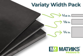 MATNIKS rubber sheets 6x6, 1-8 inch size ideal for DIY insulation projects.
