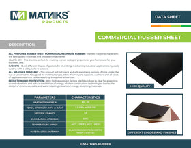 MATNIKS rubber sheet used as tile wall insulation and noise reduction.