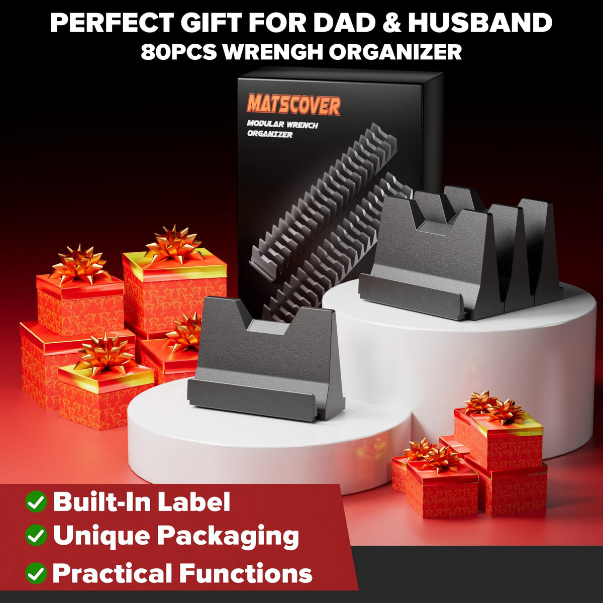 Matscover durable black finish integrates with professional tool drawers.