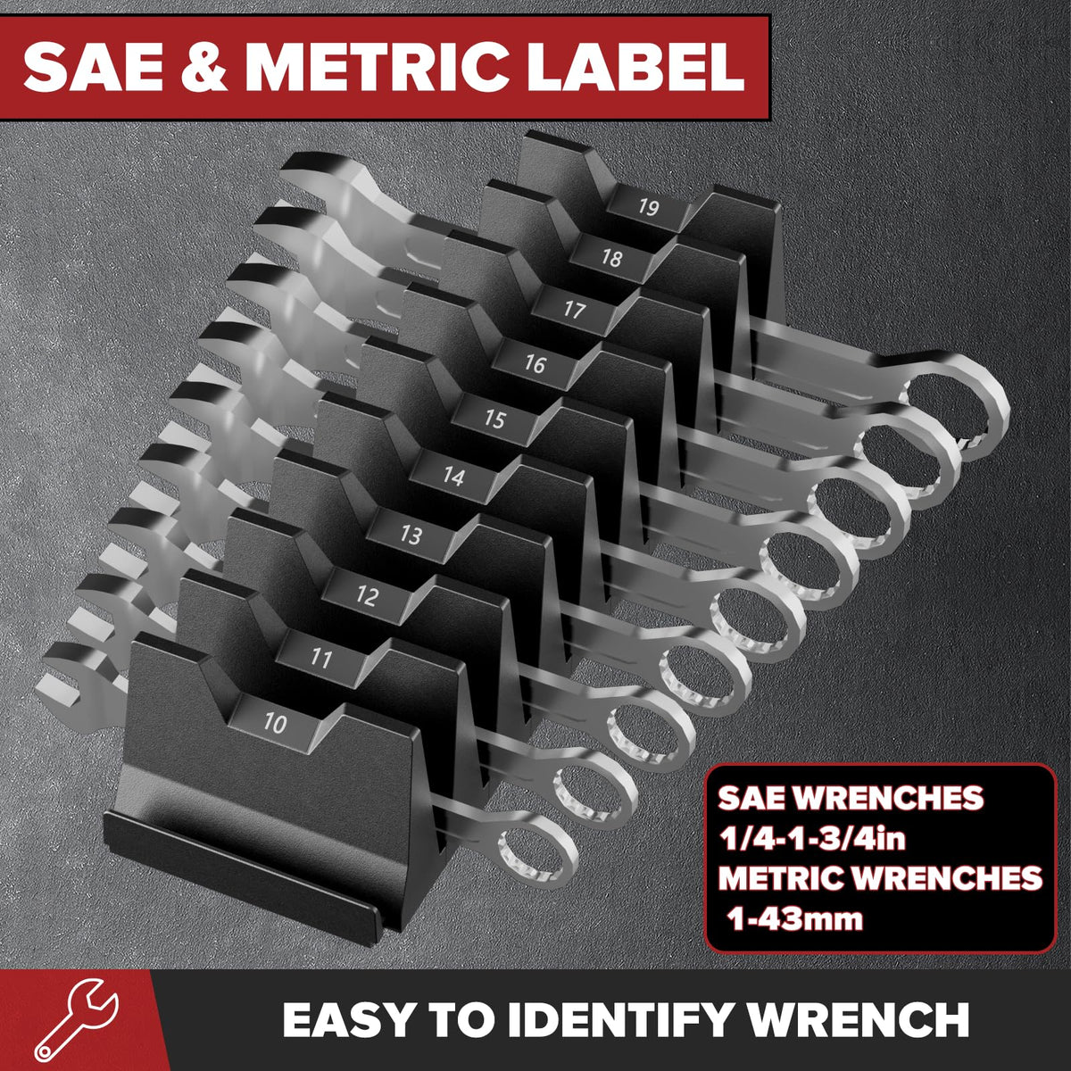 Matscover modular design supports a wide range of wrenches for customizable setups.