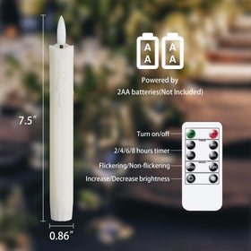 Mavandes 3D-wick warm flame for authentic candle ambience