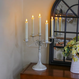 Mavandes battery-operated taper candles in a six-pack set