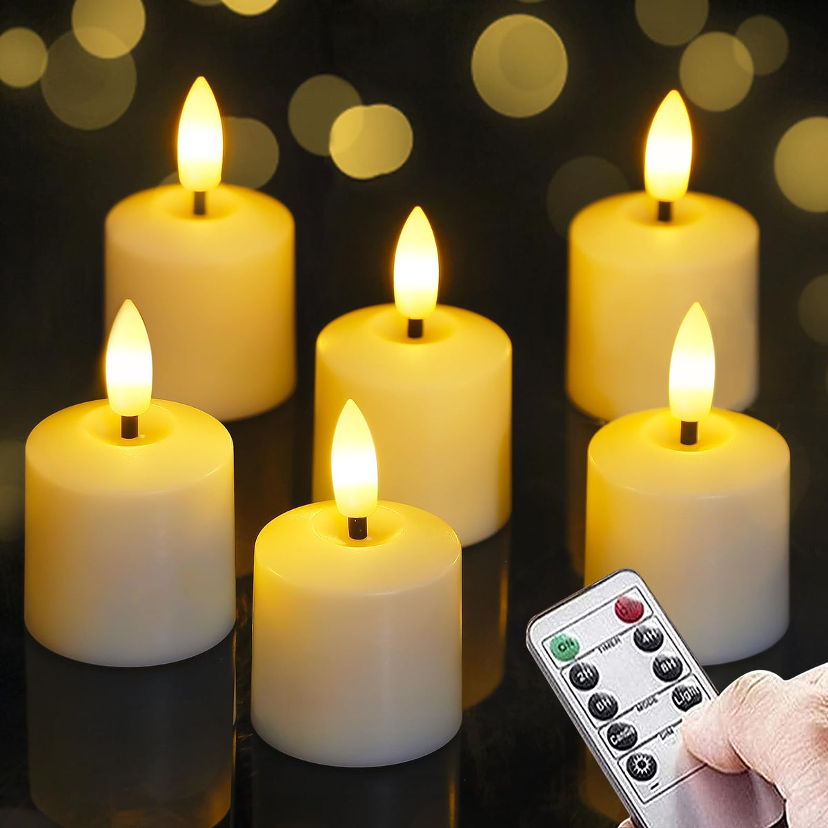 Mavandes ivory tea light candle demonstrates compact size ideal for versatile décor.