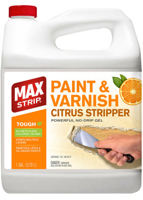 Max Strip Citrus Stripper bottle 1gal ready for heavy paint removal on multiple surfaces