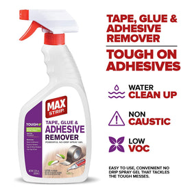 Max Strip tree sap and gum remover leaves surfaces with a fresh clean feel.