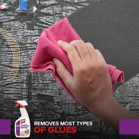 Max Strip sticky residue remover helps restore clean surfaces without scraping.
