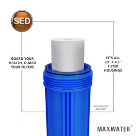 Water appears clearer after filtration with the Max Water cartridge.