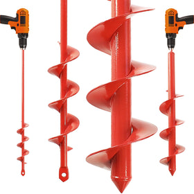 MAXCCINO auger drill bit 1.6x16.5 inches for faster garden planting.