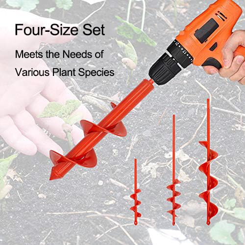 MAXCCINO auger drill bit for 2x14.5 inch holes perfect for larger planting and soil tasks