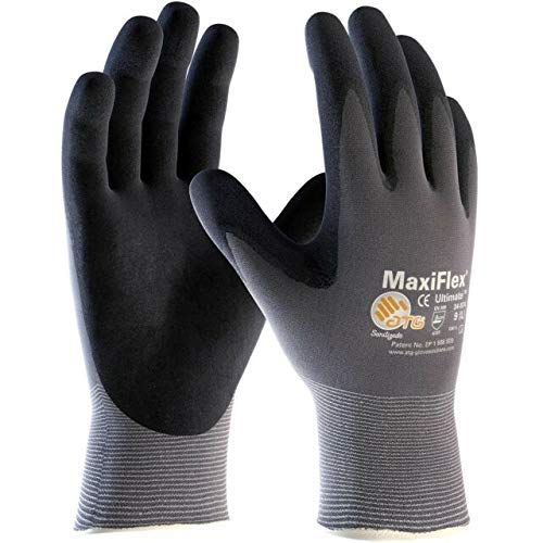 MaxiFlex 34-874 Ultimate smooth fingertips improve tactile feel for precision tasks.