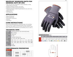 MaxiFlex glove is silicone-free for skin-friendly use