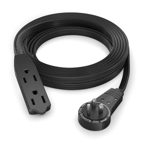 Maximm 12ft cable with rotating plug for flexible placement behind furniture