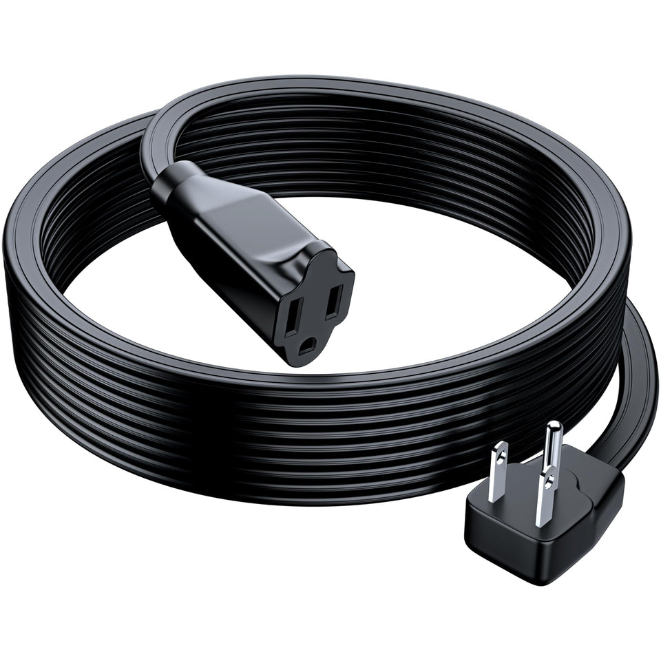 Maximm extension cord with flat plug for space-saving 20ft power.
