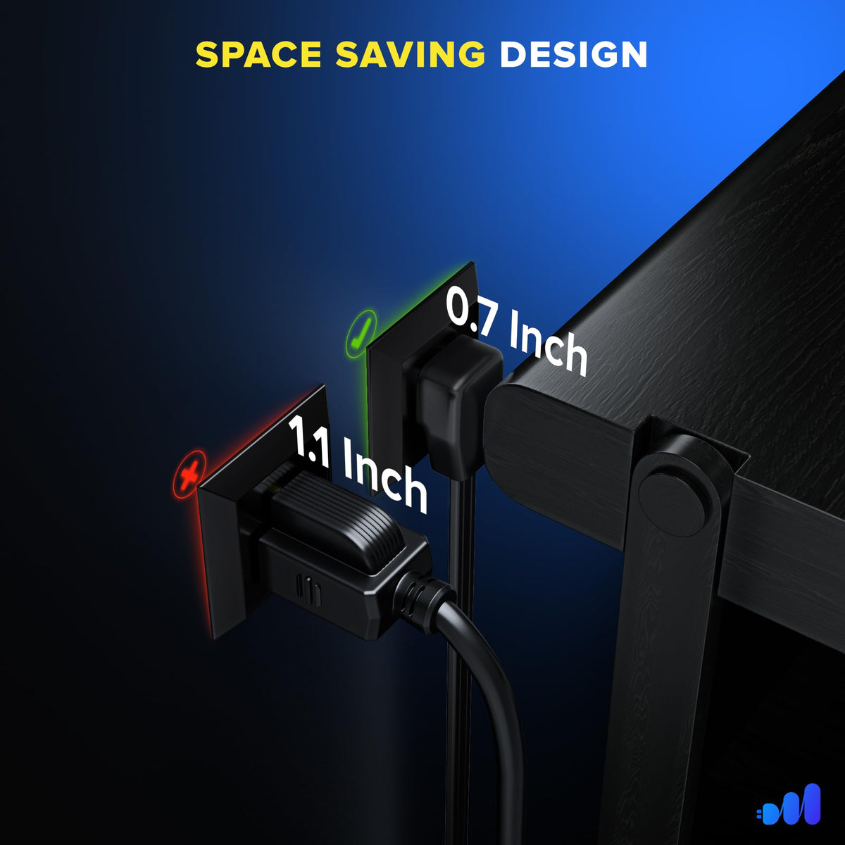 Maximm flat-wire design highlights flexible 14 AWG copper conductors for easy routing
