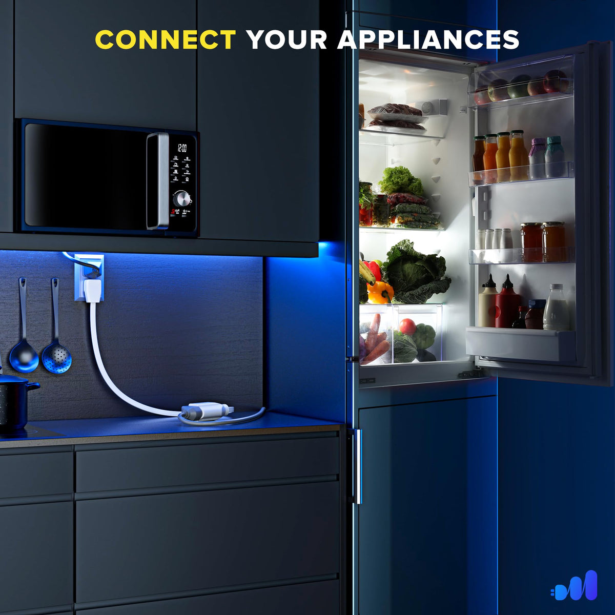 Maximm four-foot cord offers easy reach with minimal clutter