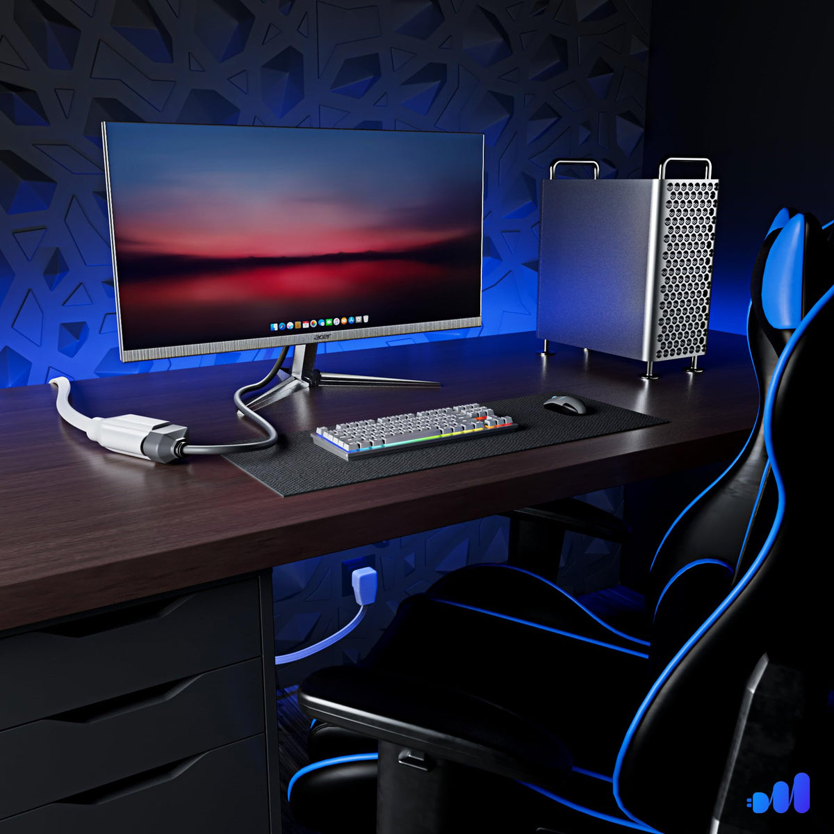 Maximm slim-profile cord hides under carpets for neat setups