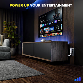 Maximm white extension cord blends with home décor