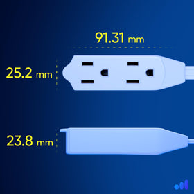 Maximm grounded 3-prong extension enhances safety and stability during use