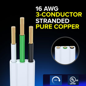 Maximm grounded 3-prong safety feature on extension cord