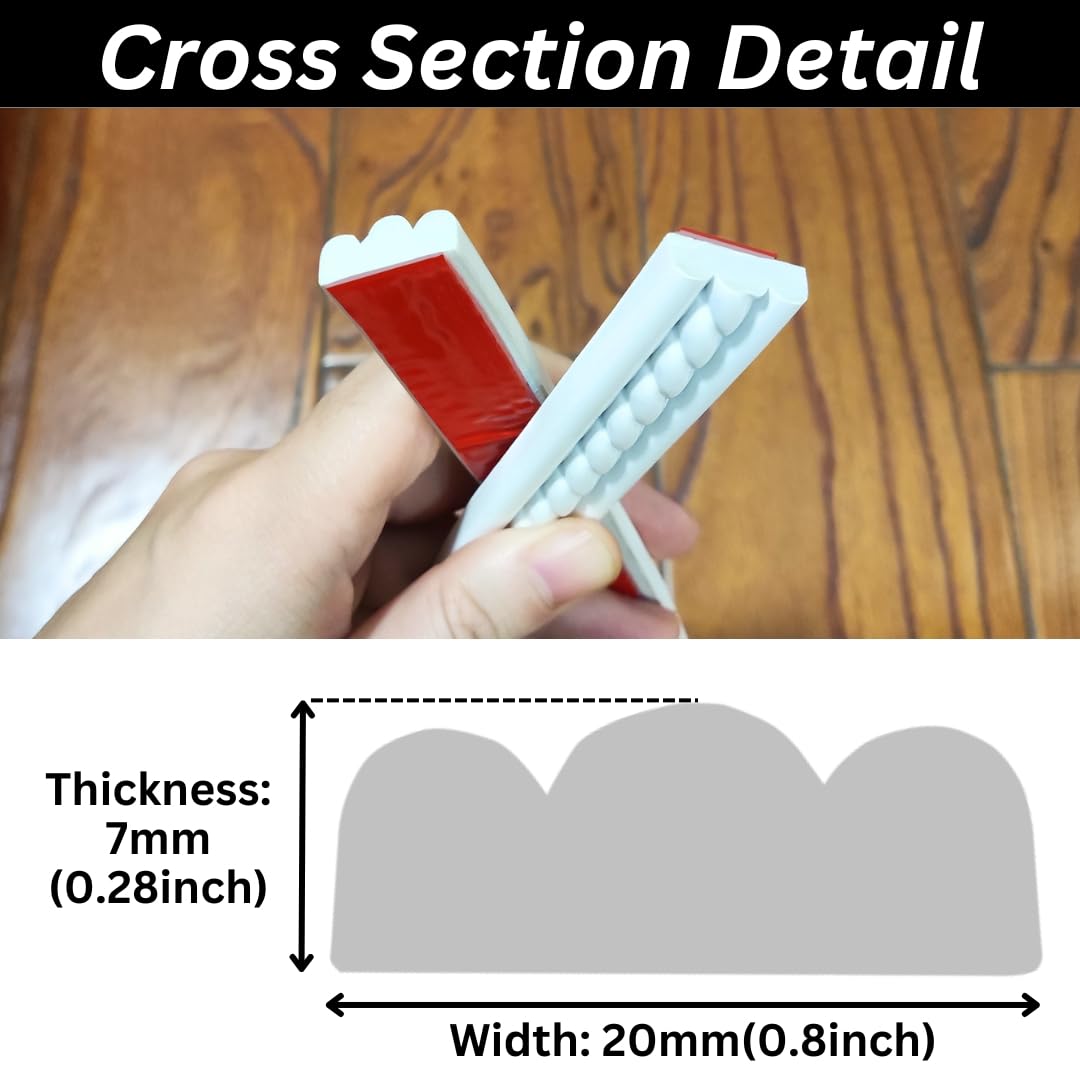 Maxiroc flexible wall moulding edge detail enhances borders and frames