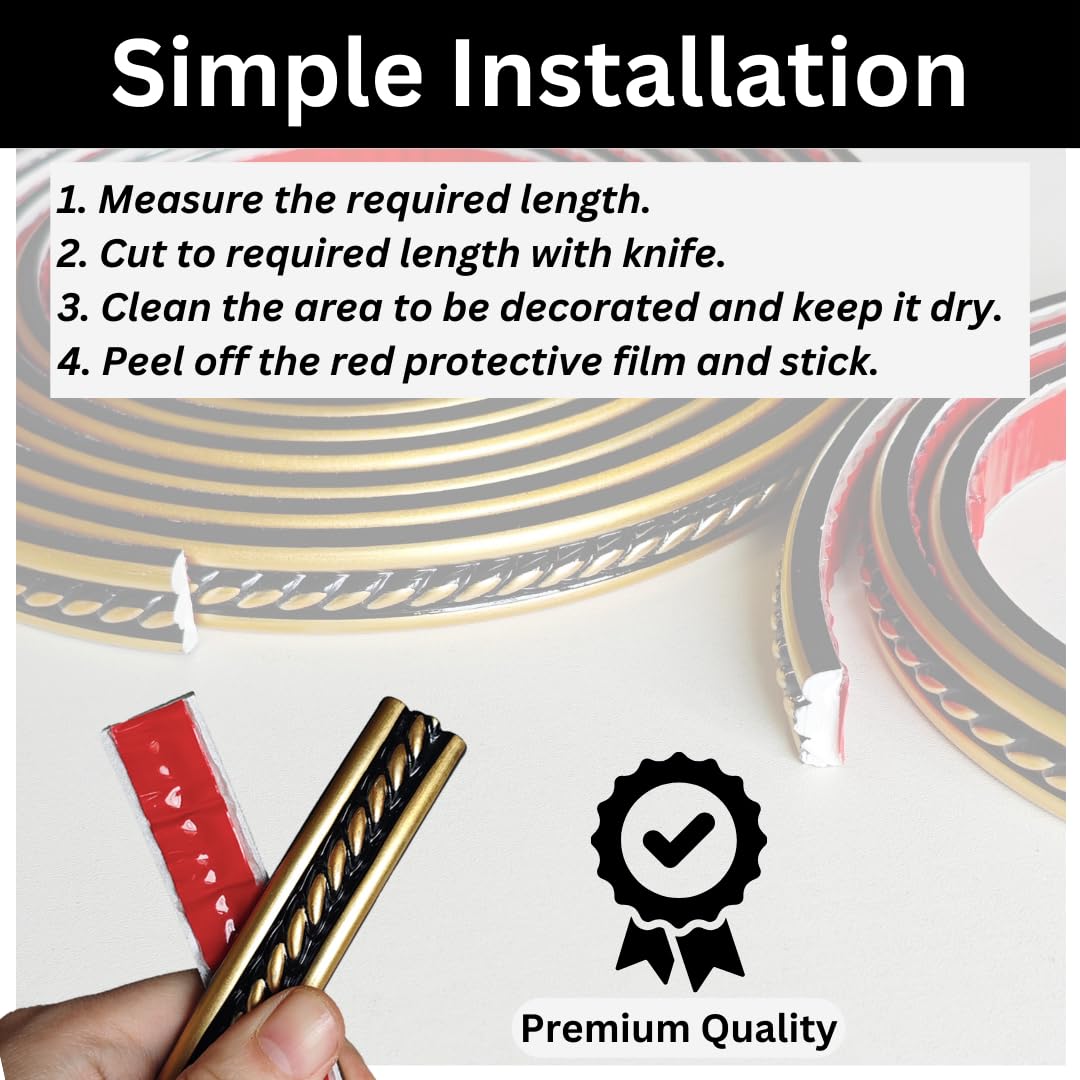 Maxiroc waterproof molding with strong backing sticks to tile or wood