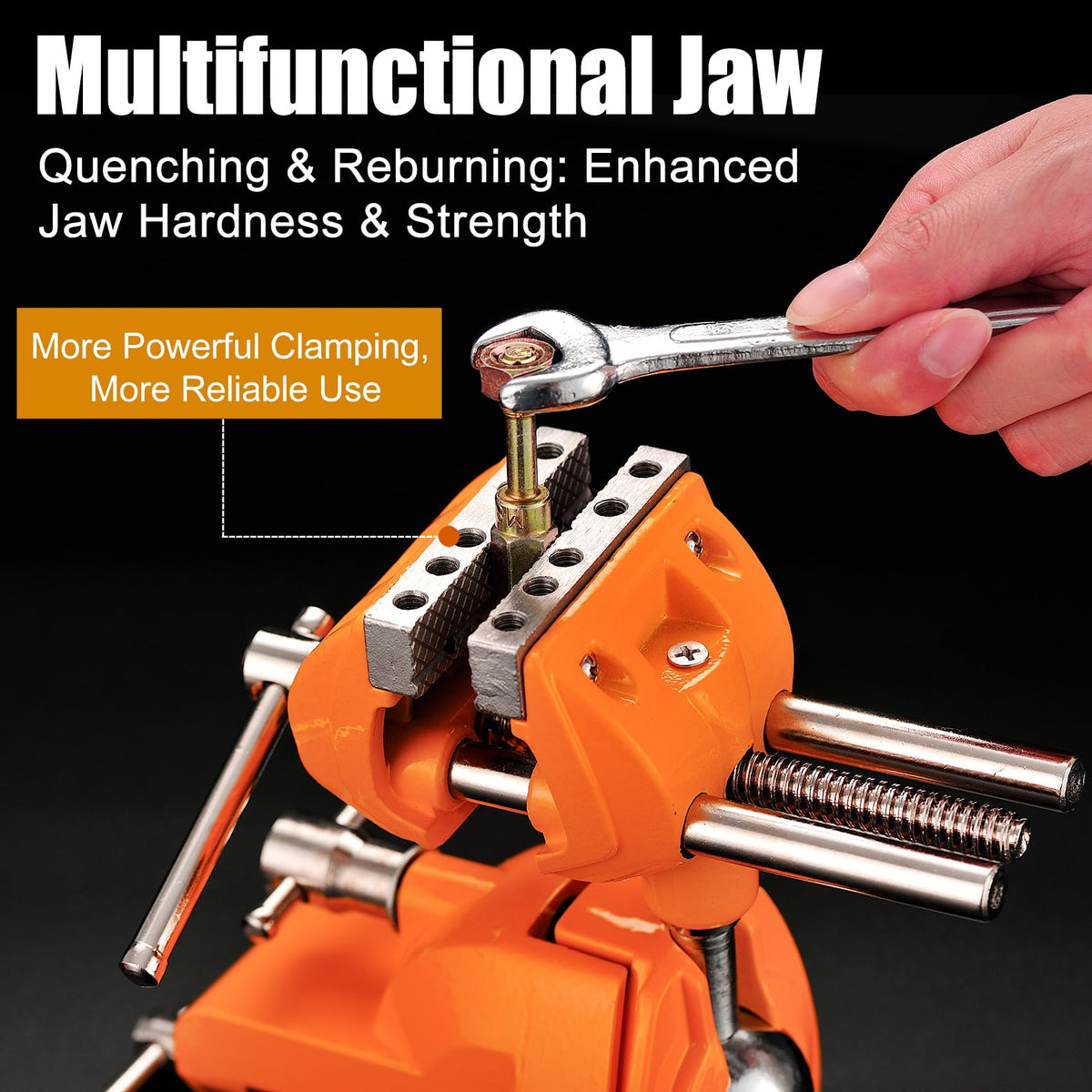 MAXMAN jaws with rubber gaskets protect surfaces from scratches