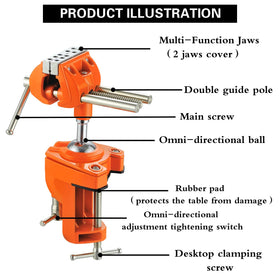 MAXMAN woodworking vise shows rugged cast steel construction