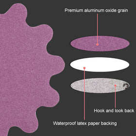 MAXMAN sanding discs 320 grit for fine finishing on hardwoods.