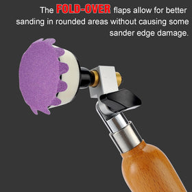 MAXMAN sanding discs 80 grit for rapid material removal on rough surfaces.