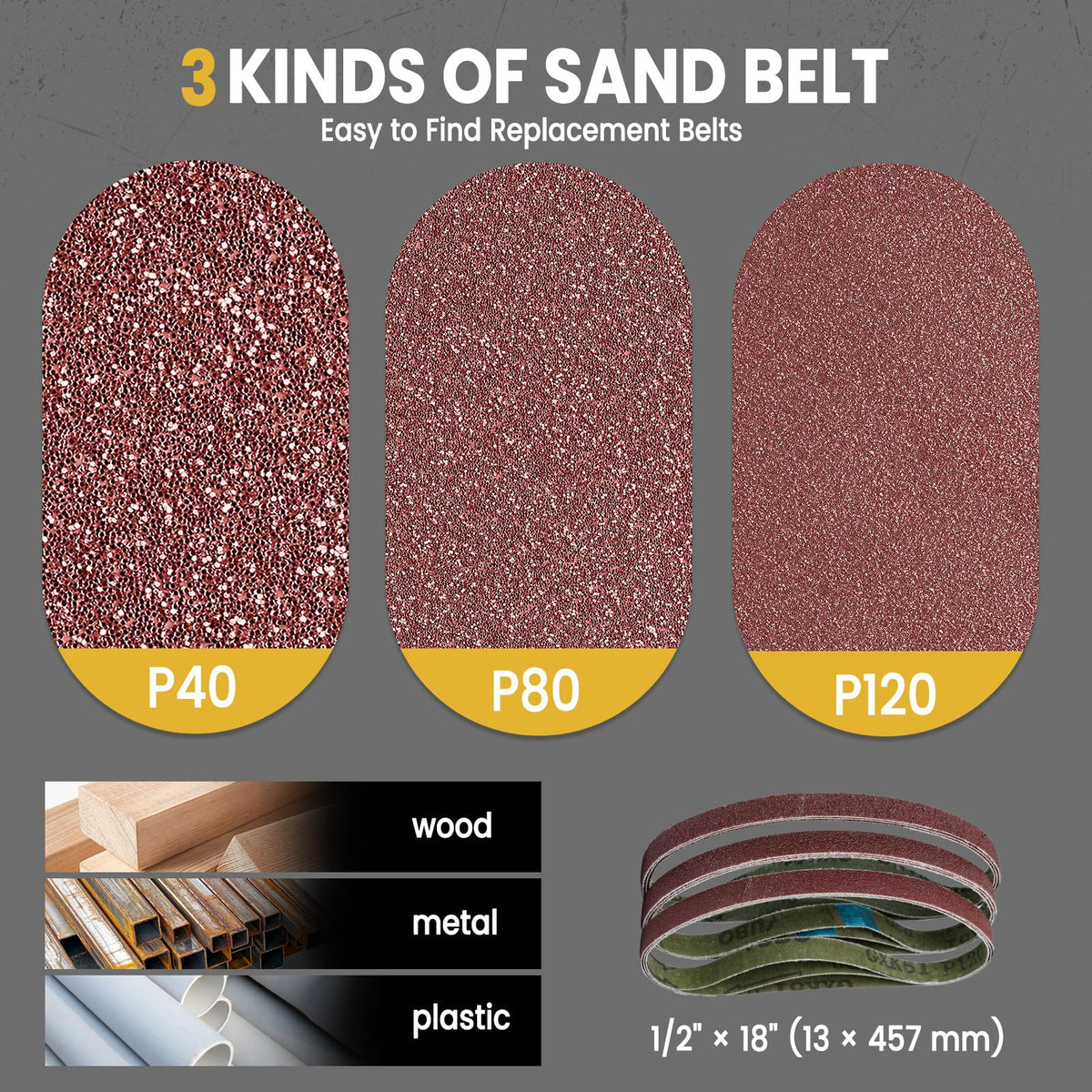 MaxMore cordless detail band sander effective for paint and rust removal.