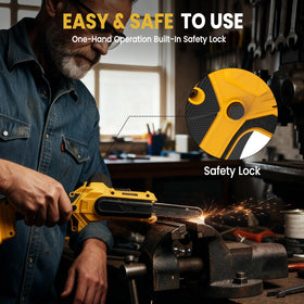 MaxMore cordless detail band sander ideal for woodworking detail work.
