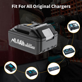 Maxofpowr 18V battery works with multiple Makita models