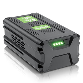 Maxofpowr 80V battery with 6000mAh capacity for longer runtime and fewer swaps.