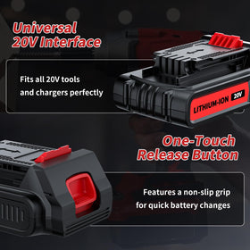 Maxofpowr easy slide-in installation for quick tool swaps.