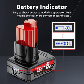 Maxofpowr protection circuit battery guards against overload.