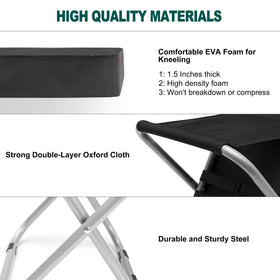 MAXPACE 2-in-1 garden kneeler offers seating and kneeling options.