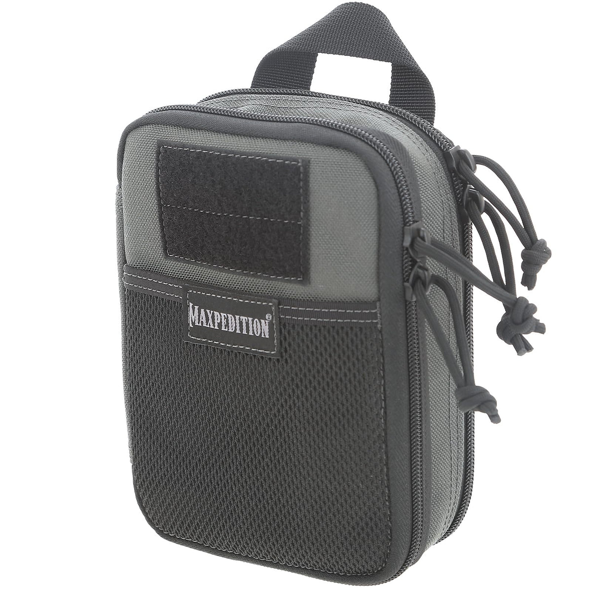 Maxpedition Double-Decker EDC front compartment with dual zippers for quick access