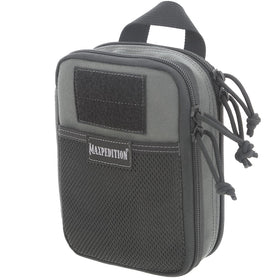 Maxpedition Double-Decker EDC front compartment with dual zippers for quick access