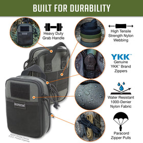 Maxpedition Double-Decker EDC right inner slip pocket and six elastic divisions